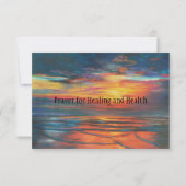 祈りの言葉カード(治癒と健康) サンキューカード (裏面)