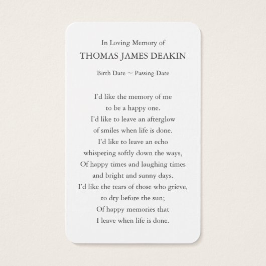 祈りの言葉カード |海の岬1 (裏面)