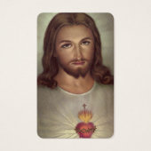 祈りの言葉カード |献身聖なるハートイエス (正面)