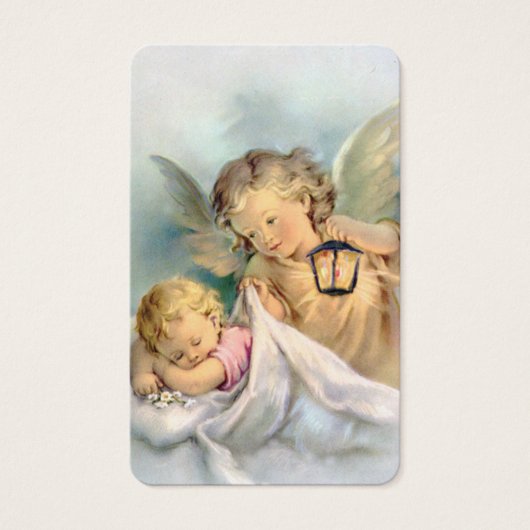 祈りの言葉カード |神の天使が見守っている (正面)