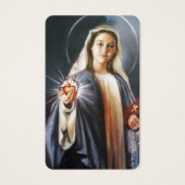 祈りの言葉カード |神聖なハートを保持 (正面)