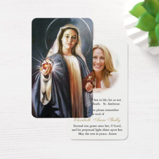 祈りの言葉カード |神聖なハートを保持 (デスク)