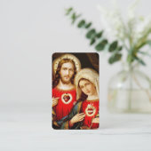 祈りの言葉カード | 神聖なハート 名刺 (スタンド正面)