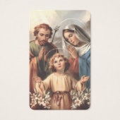 祈りの言葉カード |神聖な家庭2 (正面)