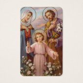 祈りの言葉カード |神聖な家族8 (正面)