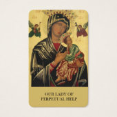 祈りの言葉カード |私たちの女性パーペチュアル救済 (正面)