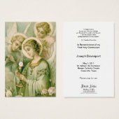 祈りの言葉カード：私の魂はベールを借りる (正面&裏面)