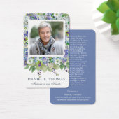 祈りの言葉カード |紫の花模様 (デスク)