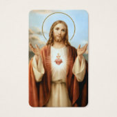 祈りの言葉カード |聖なるハートイエス3 (正面)