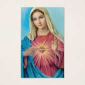 祈りの言葉カード |聖なるハート (正面)