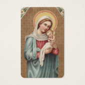 祈りの言葉カード |聖なるヴァージン (正面)