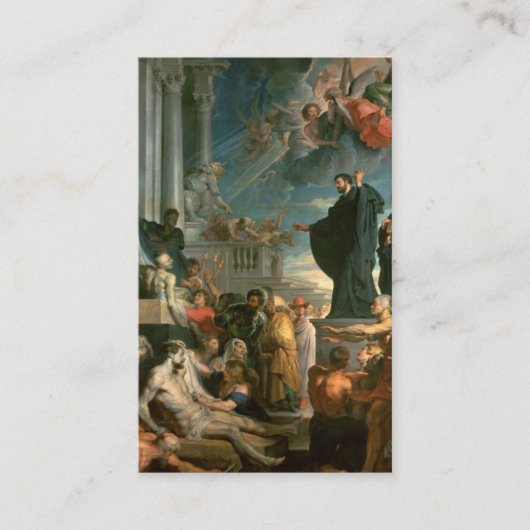 祈りの言葉カード |聖フランシス・ザビエルの奇跡 名刺 (正面)