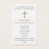 祈りの言葉カード |運の十字架1 (裏面)