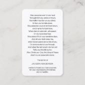 祈りの言葉カード | Amazing Sunset - Deluxe 名刺 (裏面)