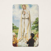 祈りの言葉カード | Fatimaの私たちの女性 (正面)