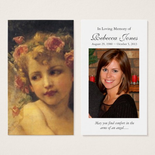 祈りの言葉カード | Garland Angel (正面&裏面)