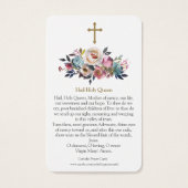 祈りの言葉カード | Hail Holy Queen (裏面)