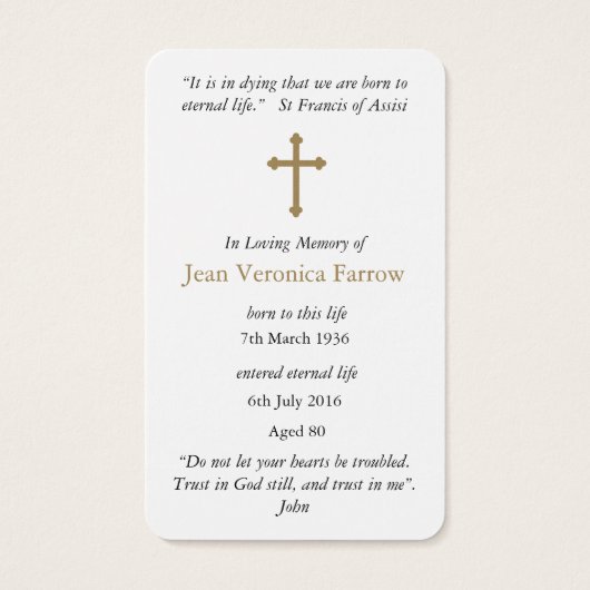 祈りの言葉カード | Heavenly Sky (裏面)