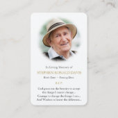 祈りの言葉カード | Lone Tree 2 – デラックス 名刺 (裏面)