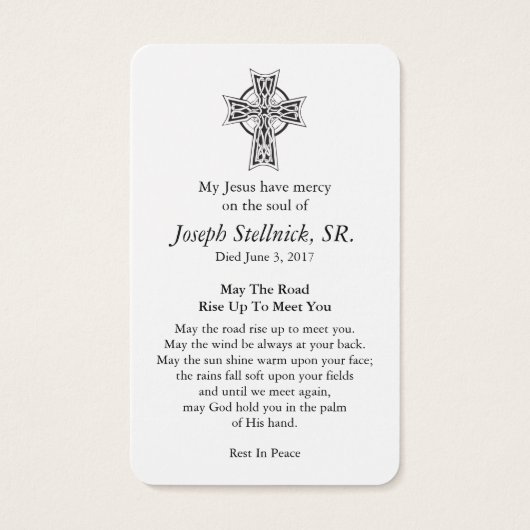 祈りの言葉カード | Shamrock 2 (裏面)