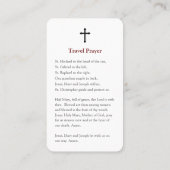 祈りの言葉カード| St Christopher旅行 名刺 (裏面)