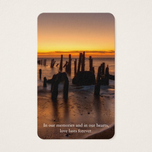 祈りの言葉カード | Sunset Peace (正面)