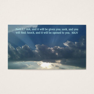 祈りの言葉カードMatt 7:7