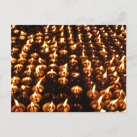 祈りの言葉キャンドルアットブダナス ポストカード (正面)
