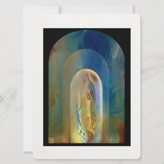 祈りの言葉グアダルーペの我々の女性 招待状 (正面)