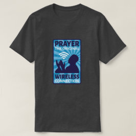 祈りの言葉ザオリジナルワイヤレスつながりWifiユーモア Tシャツ