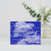 祈りの言葉ショール省ポストカード ポストカード (スタンド正面)