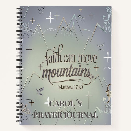 祈りの言葉ジャーナルらせん手帳 ノートブック (正面)