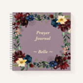 祈りの言葉ジャーナル感謝祭名前をカスタムする目的 ノートブック (正面)