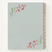 祈りの言葉ジャーナル水カラー明るい開花 ノートブック (裏面)