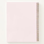 祈りの言葉ジャーナル水彩フローラピンク ノートブック (裏面)