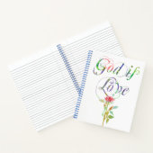 祈りの言葉ジャーナル花神は愛パーソナライズされた ノートブック (内部)