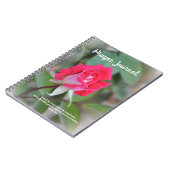 祈りの言葉ジャーナル(バラと聖なる書物、 経典) ノートブック (左側)