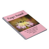 祈りの言葉ジャーナルBee On Wildflower ノートブック (右側)