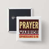 祈りの言葉スクエアボタン 缶バッジ (正面&裏面)