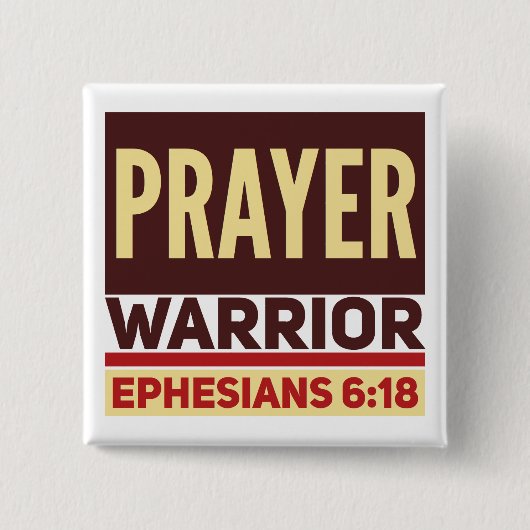 祈りの言葉スクエアボタン 缶バッジ (正面)