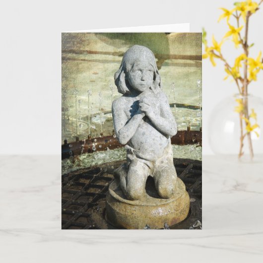 祈りの言葉ズアットザコドモンズアットマーシーファウンテン詳細 カード (黄色い花)