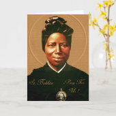 祈りの言葉ズ・トゥ・セント・バキータ カード (黄色い花)