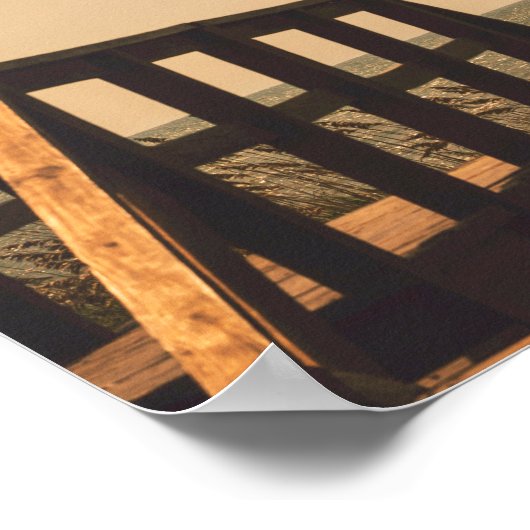 祈りの言葉セレニティピースガイダンスサニーシースケープ ポスター (角)