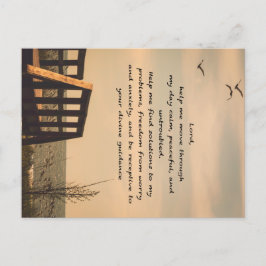 祈りの言葉セレニティピースガイダンスサニーシースケープ ポストカード