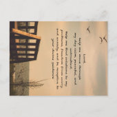 祈りの言葉セレニティピースガイダンスサニーシースケープ ポストカード (正面)