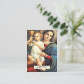 祈りの言葉セントモニカヴァージンメアリーイエズスコミュニオン プレイスカード (スタンド正面)