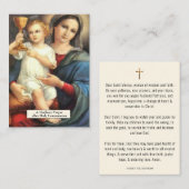 祈りの言葉セントモニカヴァージンメアリーイエズスコミュニオン プレイスカード (正面/裏面)