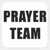 祈りの言葉チーム – クリスチャン省信教スタッフ スクエアシール (正面)