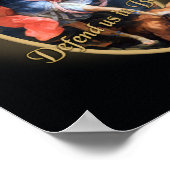 祈りの言葉トゥサンミカエル大天使 ポスター (角)