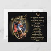 祈りの言葉トゥサンミカエル大天使 ポストカード (正面/裏面)